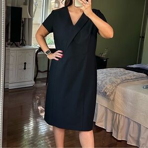 Ann Taylor Factory Black Midi Dress